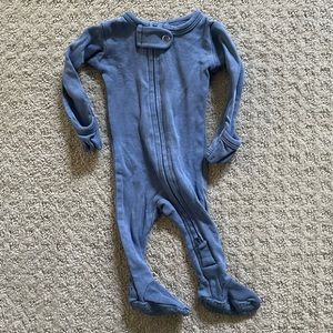 COPY - Loved Baby blue footed zip sleeper